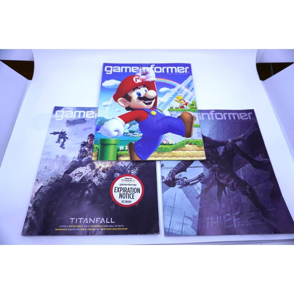 Game Informer Magazine Lot Of 3 #234, #240, and #243 Mario, Thief, Titanfall